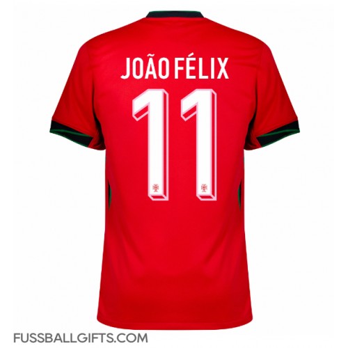 Portugal Joao Felix #11 Fußballbekleidung Heimtrikot EM 2024 Kurzarm